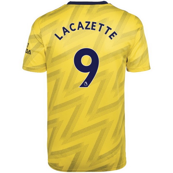 Maillot Football Arsenal NO.9 Lacazette Exterieur 2019-20 Jaune
